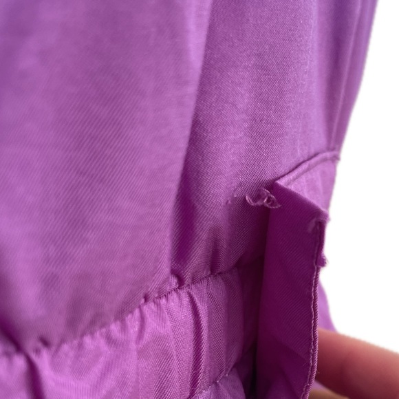 Vintage 80s Mountain Goat purple & turquoise ski jacket w shoulder pads Women M. - Picture 10 of 16